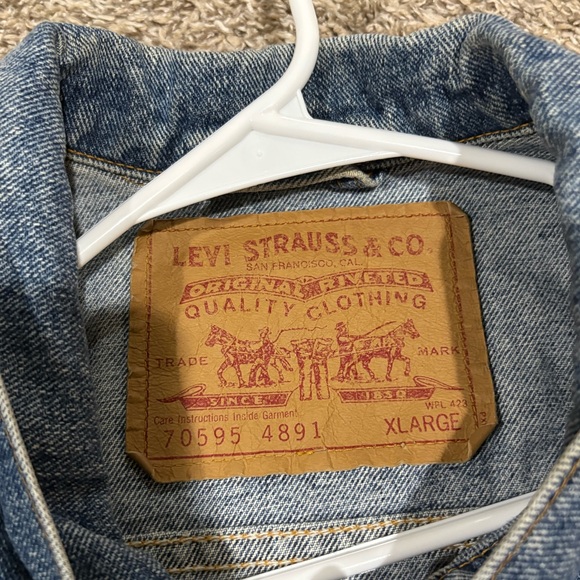Vintage XL Levi Denim Vest - Picture 1 of 4